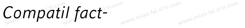 Compatil fact字体转换
